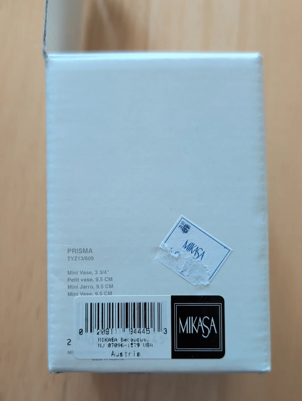 NWT Mikasa Mini Crystal Vase 3 3/4